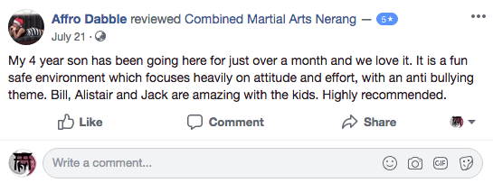 Combined Martial Arts Academy Nerang Affro D.