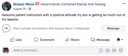 Combined Martial Arts Academy Nerang Shazza W.