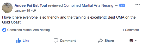 Combined Martial Arts Academy Nerang Andee F.