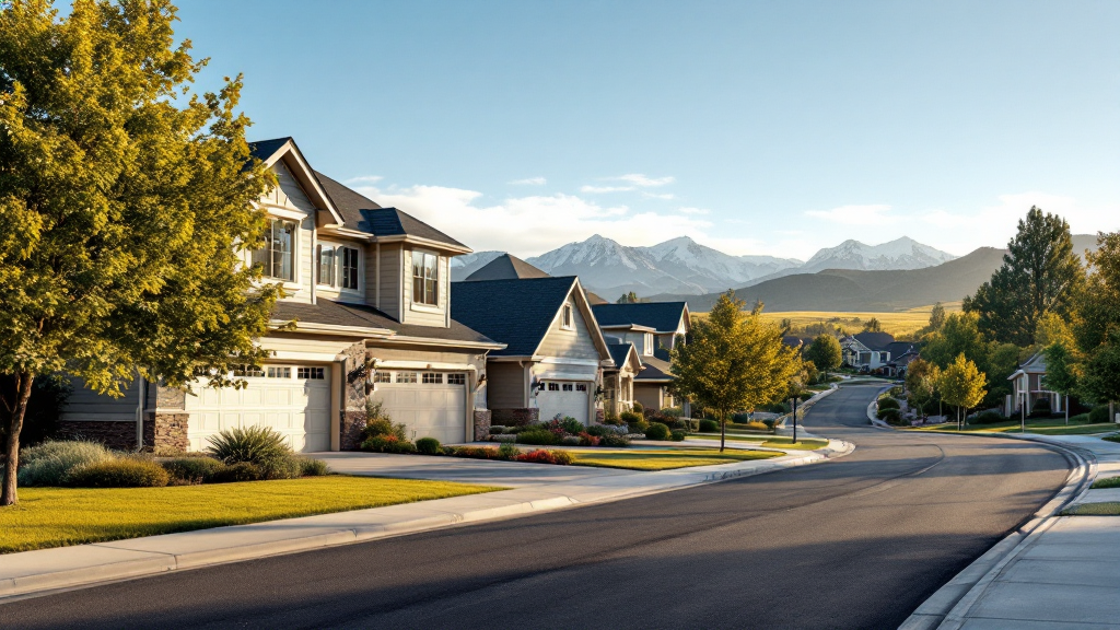 Longmont CO homes for sale in desirable neighborhood with Front Range mountain views