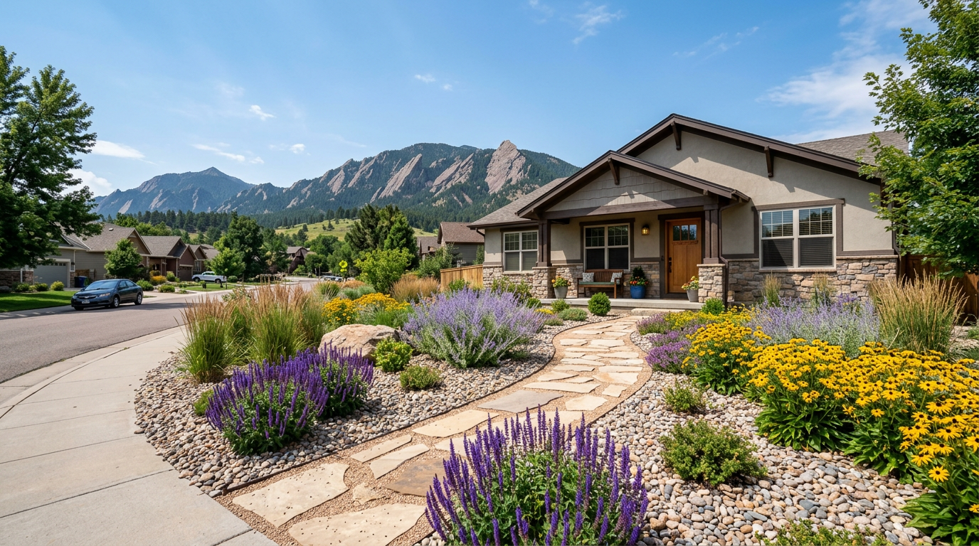 Low-Maintenance Front Yard Landscaping Ideas for Boulder Homes