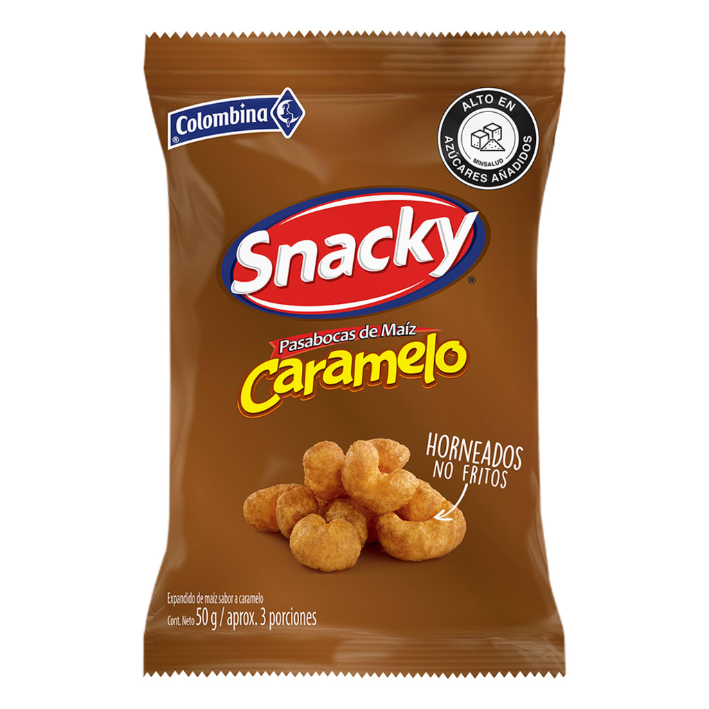 SNACKY CARAMELO 3TIRAS*12UNID*50g  1242