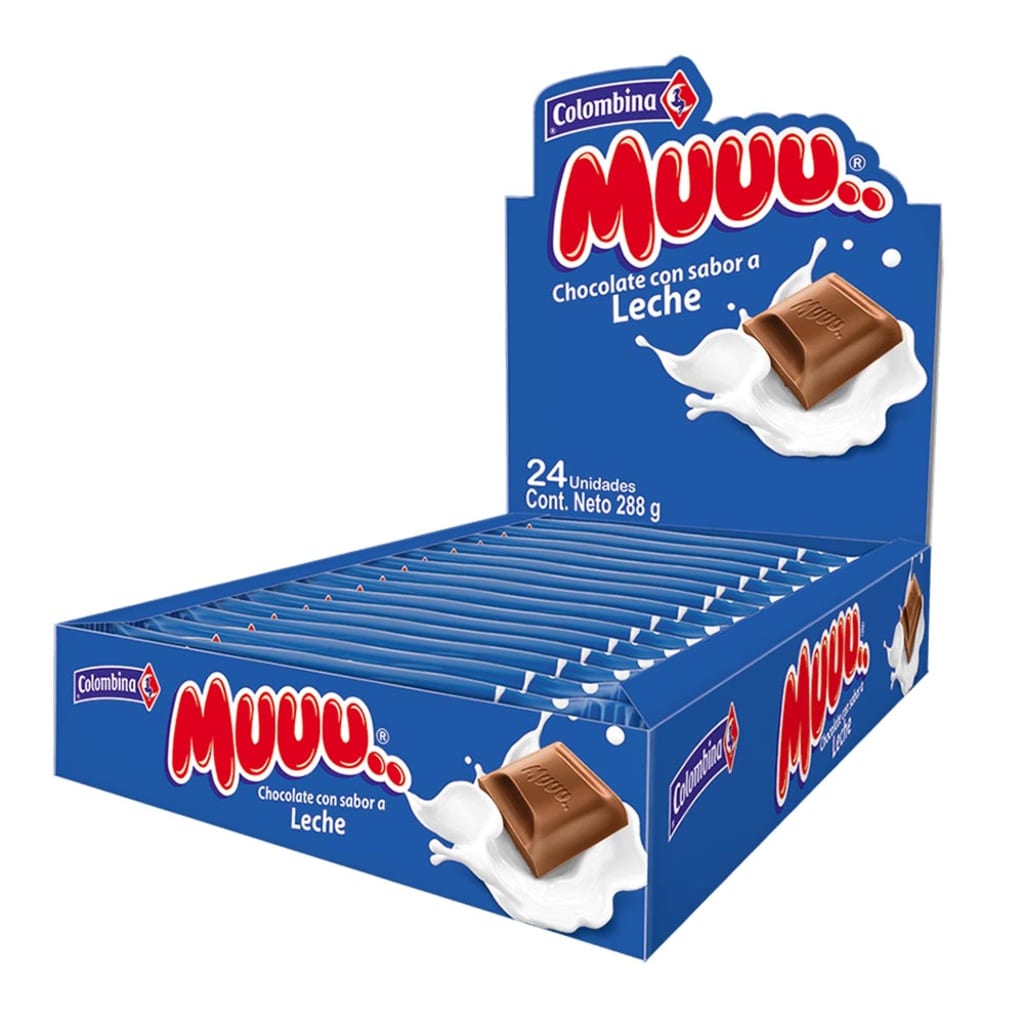 CHOCOLATINA MUU LECHE 18*24*11G 16295