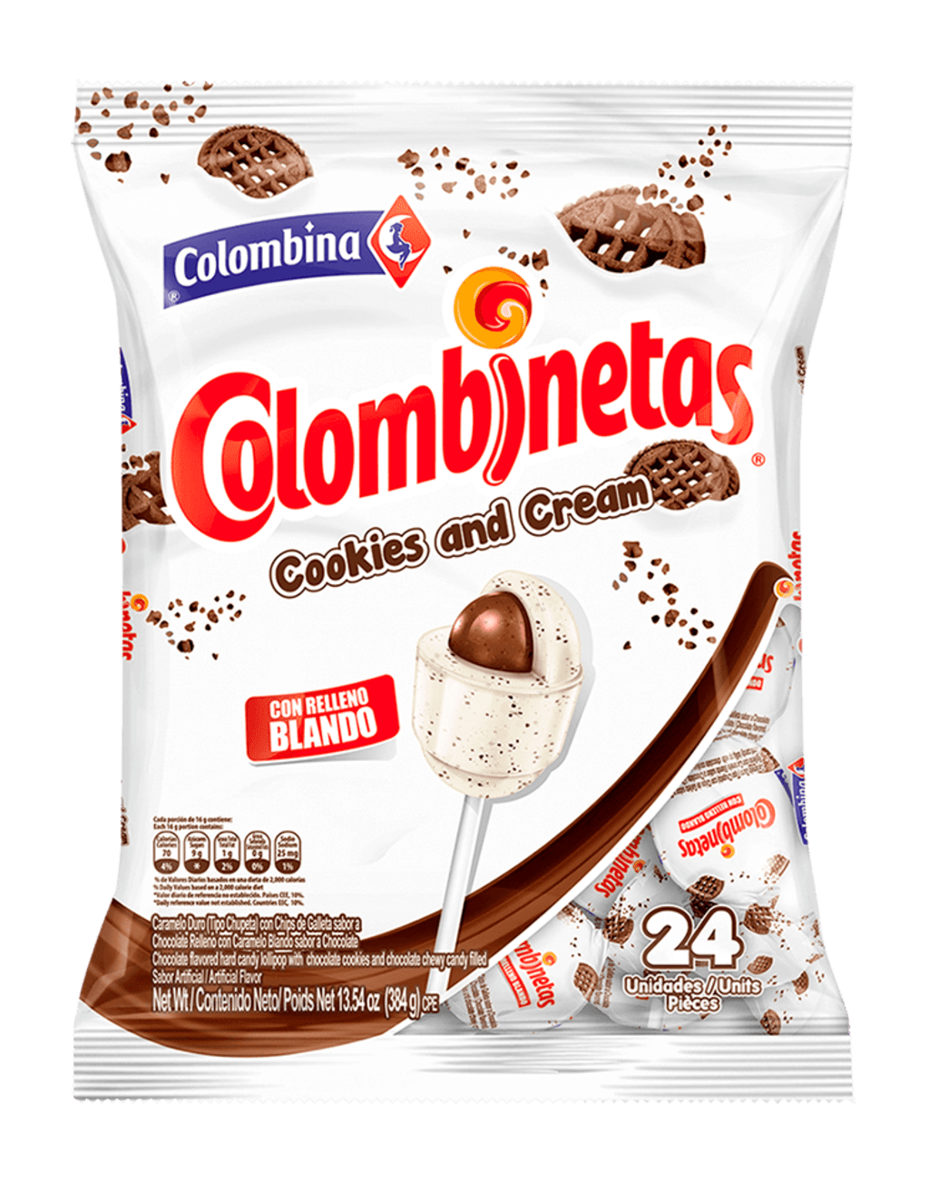 COLOMBINETA COOKIES CREAM 16*24*16G 8206