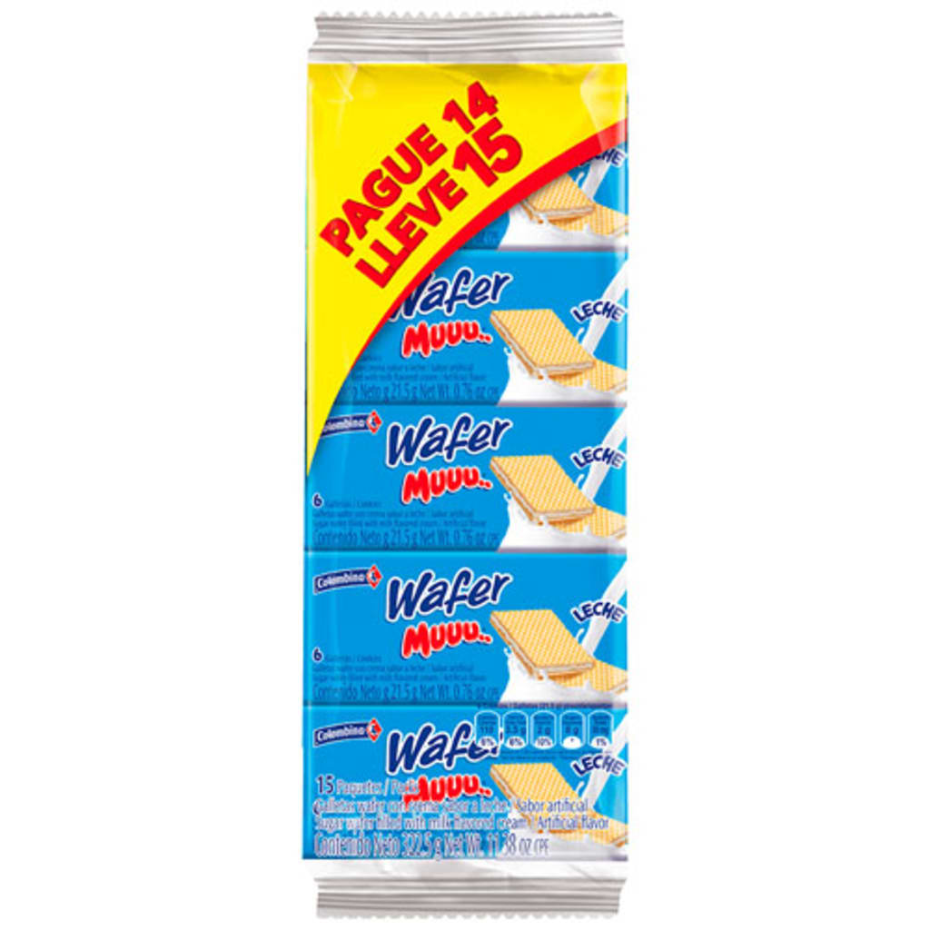 GALLETA MUU WAFER LECHE24*P14 LL15 27684
