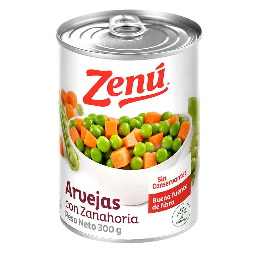 ARVEJA CON ZANAHO ZENU 48*300GR  0083