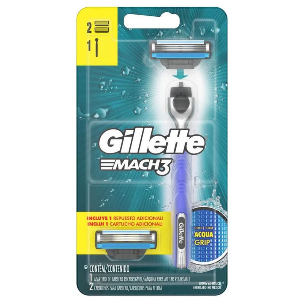 PRESTOBARBA GILLETTE MACH3 AQUAGRIP*1