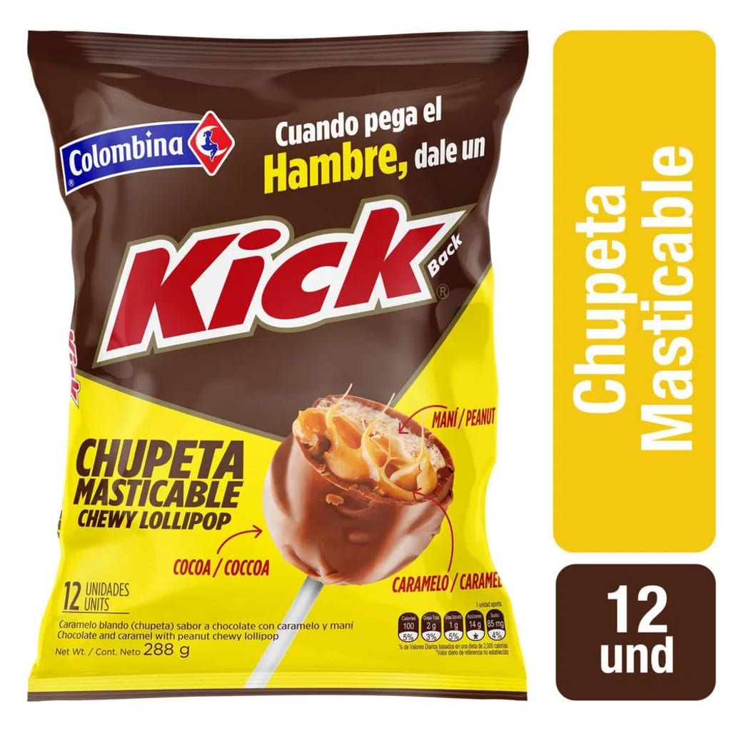 KICK CHUPETA MASTICABLE 20BS*12UND 14726