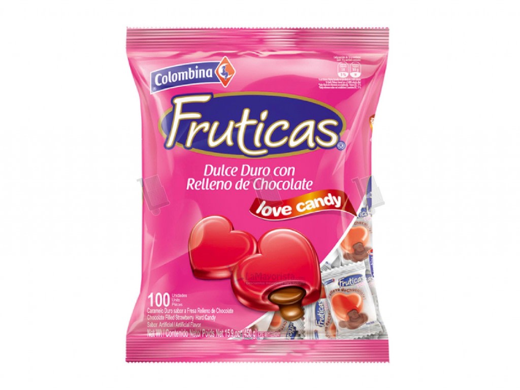 CONFITE FRUTICAS LOVE 16*100  972