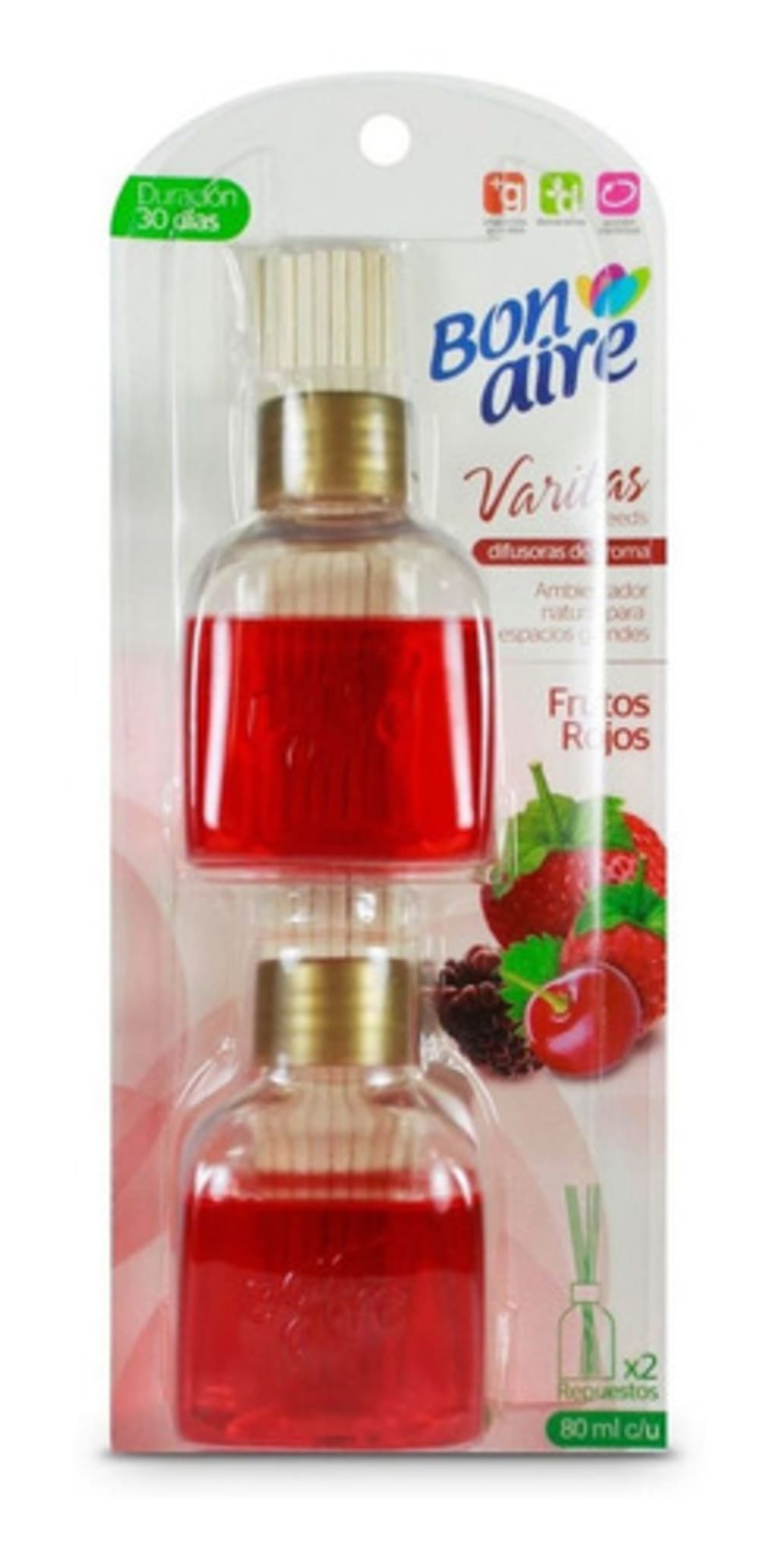 BON VARITAS FRUT ROJ 12*2*80ML 20302