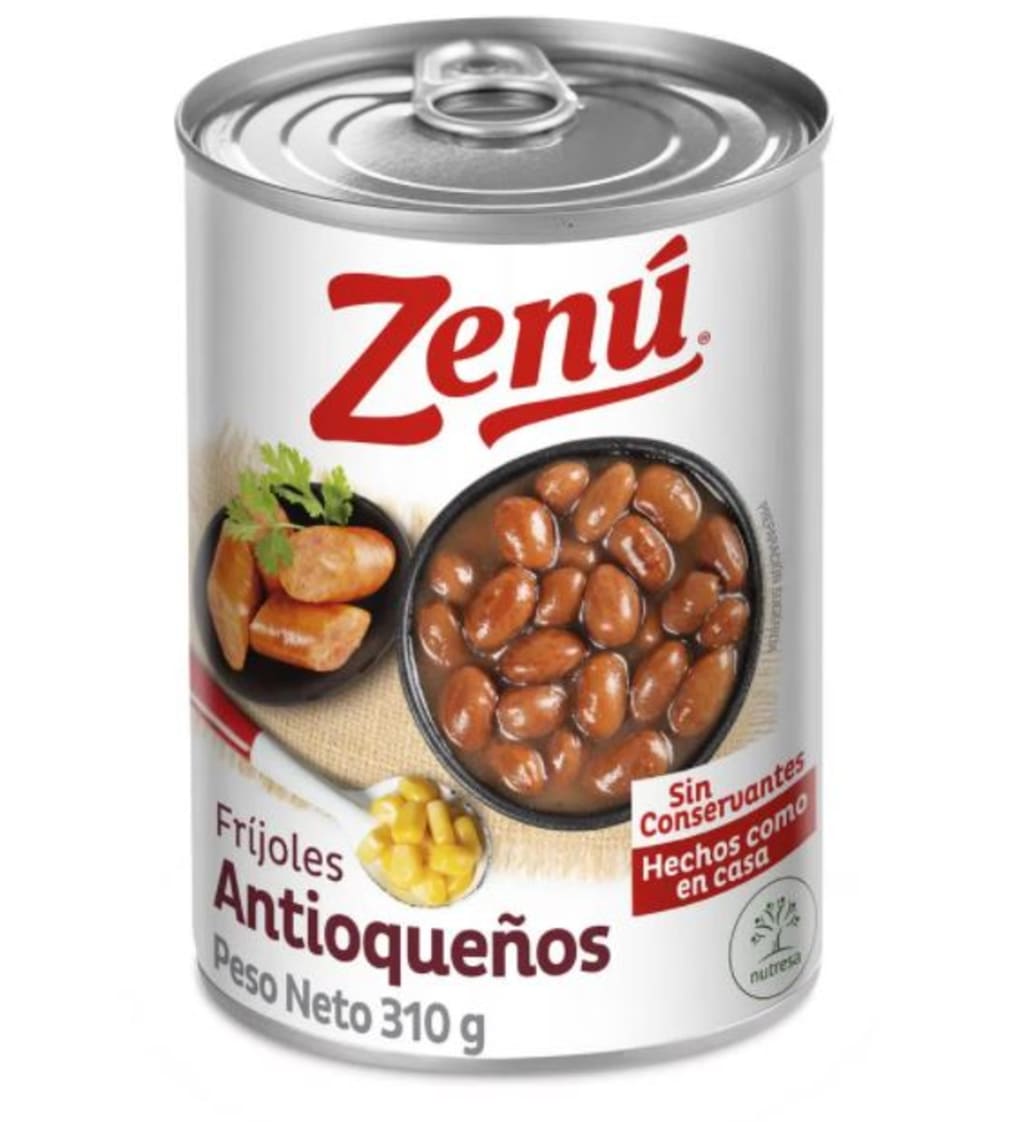 FRIJOL ANTIOQUENO ZENU 48*310G 7896