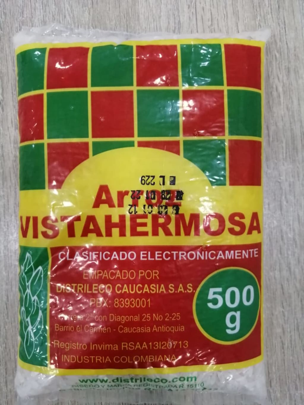 ARROZ VISTA HERMOSA 25LB*500G