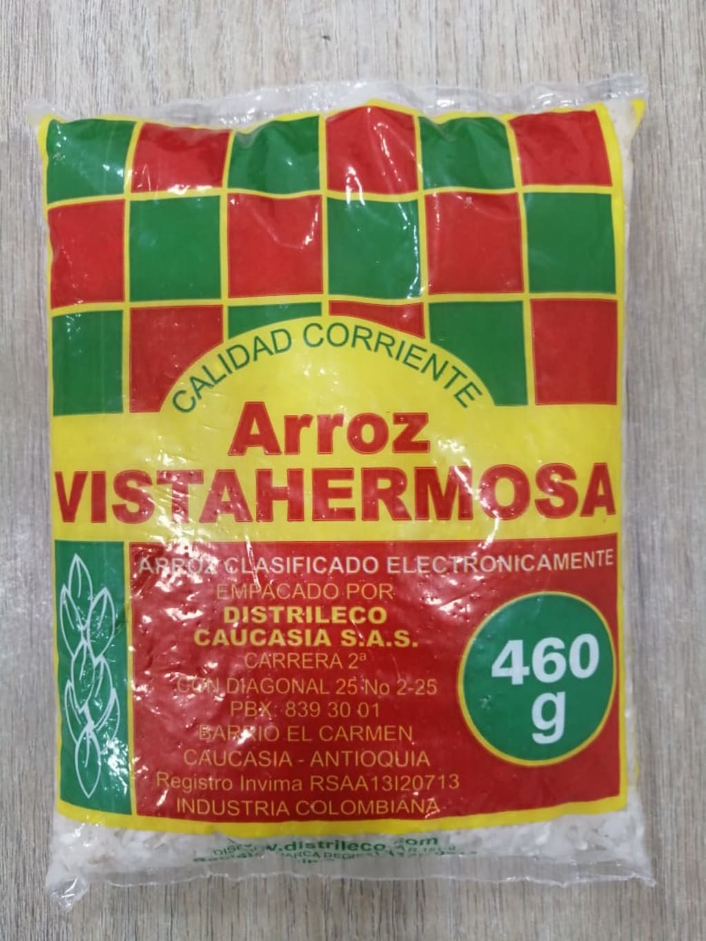 ARROZ VISTA HERMOSA 25LB*460G