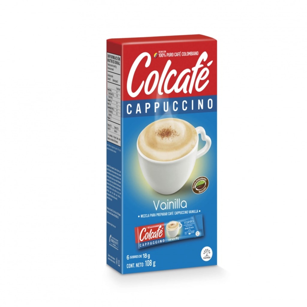 COLCAFE CAPUCINO VAINILLA 12DIS*6SOB*18G