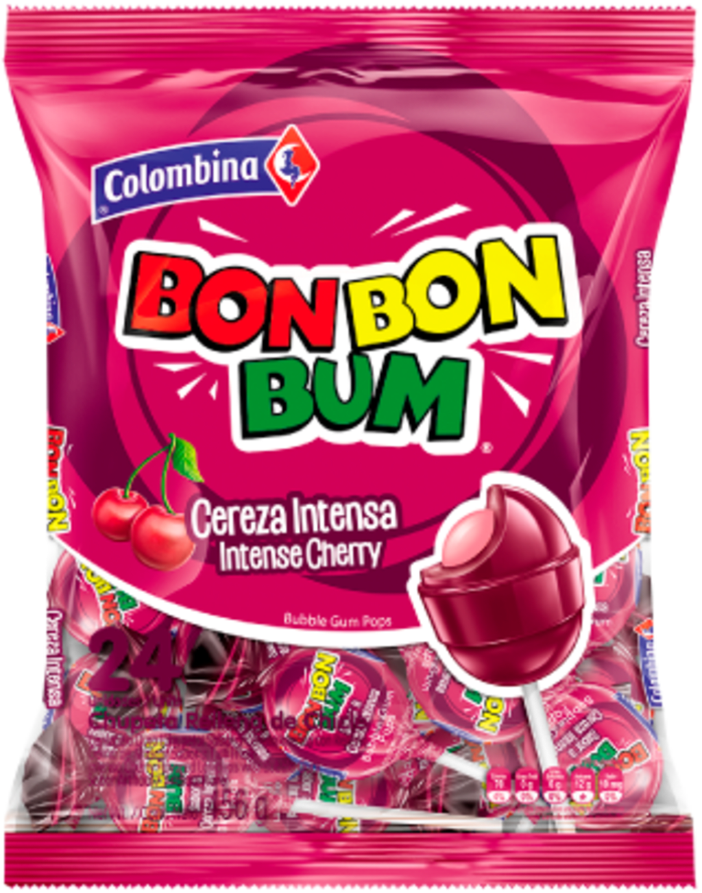 BON BON BUM CEREZA 15BS*24UND 8909