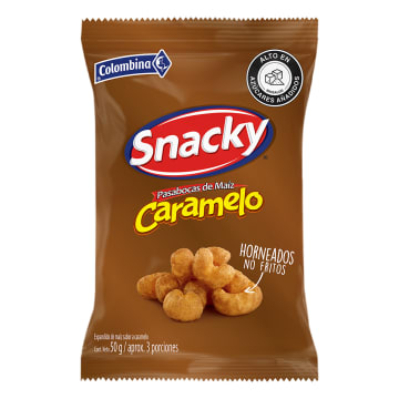 SNACKY CARAMELO 3TIRAS*12UNID*50g  1242