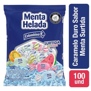 MENTA HELADA SURTIDA 18BS*100UN  12936