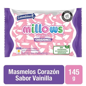 MILLOWS CORAZONES 12BS*145GR  2889