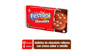 GALLETA FESTIVAL CHOCOL 24*12*4  1574