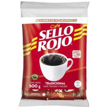 CAFE SELLO ROJO 24LB*25*20GR