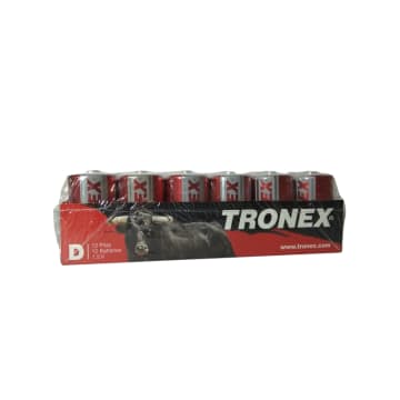 PILAS TRONEX GDE ROJA D 15DP*12U