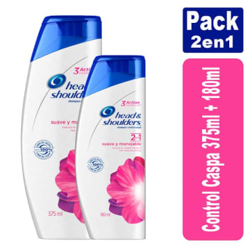 SHAMP HYS SUA/MAN 2EN1 10*375ML+180ML