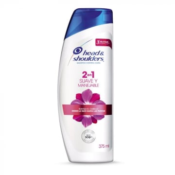 SHAMP HYS 2EN1 SUAV/MANEJ 12*375ML 8334