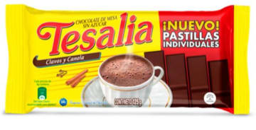 CHOCOLATE TESALIA 100 BARRAS*125
