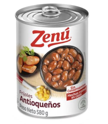 FRIJOL ANTIOQUENO ZENU 24*580GR  7897