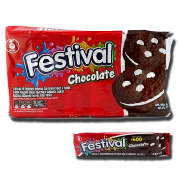 GALLETA FESTIVAL CHOCOL 24*12*6  1513