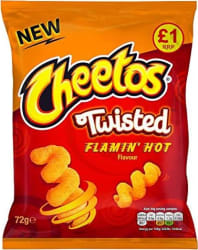 CHEETOS TWISTED FLAMN HOT