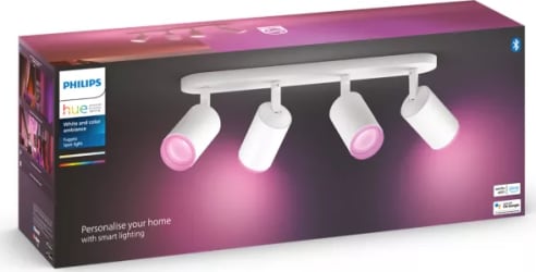 HUE Fugato 4.faldur Spot Hvítur 4 x 5,7W