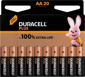 Duracell Plus 100% AA 20stk