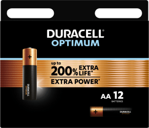 Duracell Optimum AA rafhlöður 12stk