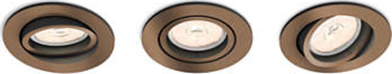 /Donegal recessed copper 3xNW 230V