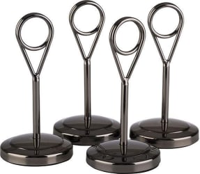 APS Borðamerkingar H:10,5cm 4stk black/gunmetal