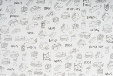 APS Einnota pappír fyrir mat m.myndum 500stk