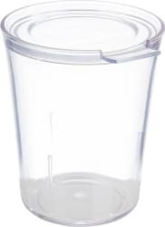 APS Glas/krukka plast með loki 25cl staflanlegt 8stk í pakka