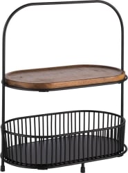 APS Standur 5stk sett körfur/bretti, járn black