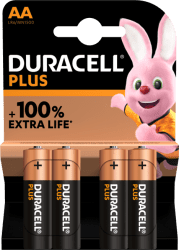 Duracell Plus 100% AA 4stk