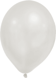 Blöðrur pastel hvítar 8 stk (12)