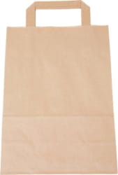Bréfpokar með haldi litlir 20 x 10 x 28cm 250stk.