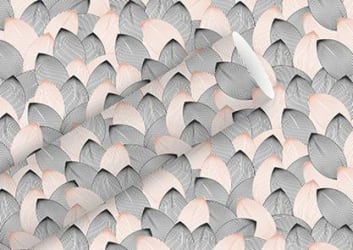 Braun Company Gjafapappír 2m x 70cm Graphic Lines puder