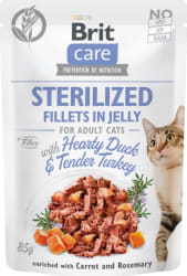 Brit Ccat jelly pouch sterilized w/duck&turkey 85g