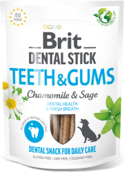 Brit Dental Stick Teeth+gums with Chamomile & Sage 7pcs