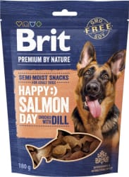 Brit PBN Dog mjúkt snakk Salmon w. Dill 180g