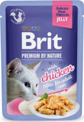 Brit Pcat Fillets in Jelly with Chicken 85g