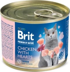 Brit Pcat paté dós Chicken with Hearts 200g