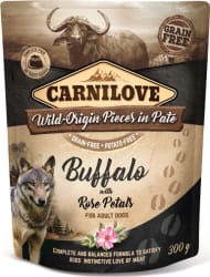 Carnilove Dog Pouch Paté Buffalo with Rose Petals 300 g