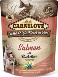 Carnilove Dog Pouch Paté Salmon with Blueberries for Puppies